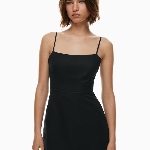 Aritzia Linen Dress – Black (XXS) - Picture 5 of 12